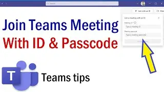 How To Join A Teams Meeting | How To Join Teams Meeting With Meeting Id | Join Meeting With Code