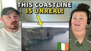 Americans React: Cliffs Of Moher, Ireland - Never Seen Coast Like This!