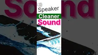 speaker cleaner sound | remove water from phone