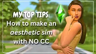 HOW TO create a pretty SIM WITH NO CC | Sims 4 Create a Sim Tips