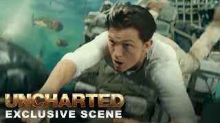 UNCHARTED Exclusive Scene - Plane Fight -  Exclusively At Cinemas Now