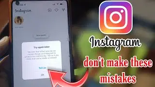 Instagram try again later problem solution in Hindi