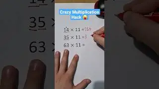 Multiplication Tricks To Make Mathematics Fun and Easy 😉 #math #multiplication #mathtrick