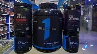 Unboxing Rule 1 Whey Blend 5 lbs exclusively at Bluecherry Nutrition.