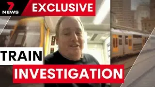 Train guard suspended after inappropriate live stream | 7NEWS