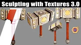 Blender 3.0 - Sculpting with Textures | 3D Hammer