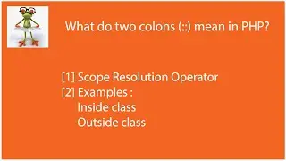 [Solved] What do two colons (::) mean in PHP?