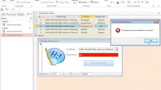 How to write your first VBA Program in Access - Hello World!