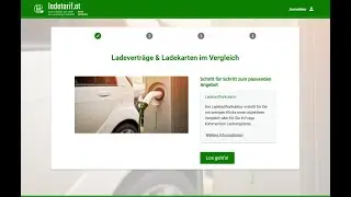 Der Lade-Tarifkalkulator der E-Control - Nutzer:innen Tutorial