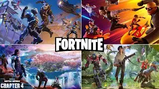 All Fortnite Cinematic Trailers (Chapter 1-5)🤯