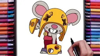 How to Draw Monterey Moe From Brawl Stars | New Mythic Brawler |  Step by Step Drawing Tutorial
