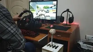 Ev yapımı ( Homemade ) H-VİTES ve debriyaj l logitech  DFGT direksiyon seti l City Car Driving