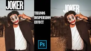 Dispersion Effect In Photoshop CC, Joker editing