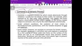 CHM 674 (2A)- Corrosion of Metals