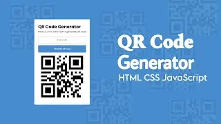 how to make QR Code generator | QR Code Generator in JavaScript