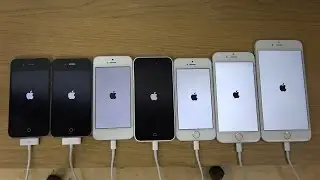 iPhone 6 Plus vs. 6 vs. 5S vs. 5C vs. 5 vs. 4S vs. 4 - Which Is Faster? (4K)