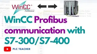 WinCC Scada Profibus Communication with S7-400/S7-300 PLC | PCS7 training