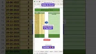 Add Months to Date in Excel | EDATE Function in Excel 🔥👍