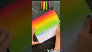 oil pastel scenery drawing | oilpastel drawing step by step |123 go | #shorts