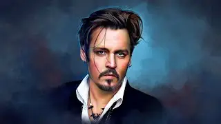 Smudge Painting of Johnny Deep in Photoshop Hindi Tutorial | Artisa 23