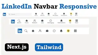 Build LINKEDIN RESPONSIVE NAVBAR with NEXT.JS (REACT.JS) TAILWIND CSS 2023 (FOR BEGINNERS)