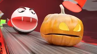 Dracula Pacman vs Pumpkin - halloween