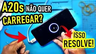 SAMSUNG A20s NÃO CARREGA? Como resolver em 2 minutos sem sair de casa!