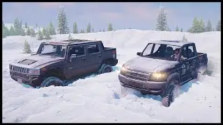 SNOW ROAD! WILL THE CARS PASS - SnowRunner
