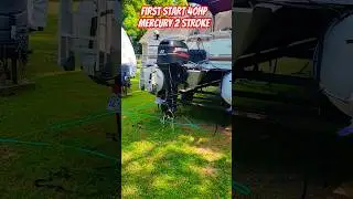 First Start - 40 Hp Mercury 2 Stroke (Fishing Pontoon)