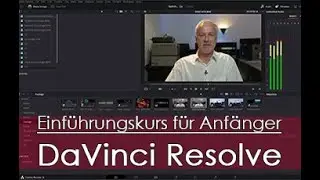 DaVinci Resolve Trainer Lutz Dieckmann erklärt die Grundeinstellungen der Software in einem Seminar