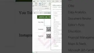 Generating QR Code in Excel | How to Add QR Code in MS Excel