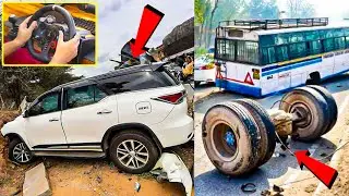 GTA 5 : INDIAN CARS MERCEDES BENZ SUV OFFROADING AND ACCIDENT | LOGITECH G29 WHEEL 2023