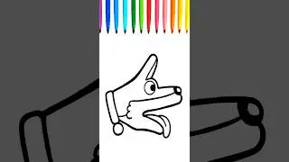 Lovely Dog Drawing and Coloring !