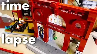 SPEED BUILD! London underground station for my LEGO subway train layout!