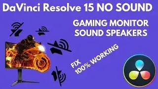 DaVinci Reslove 15 - No Audio - No Sound - No sound in videos - Fix - 100% WORKING -