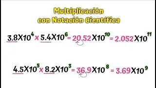 Multiplicación en Notación Científica