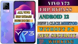 Vivo Y73 Frp Bypass Android 12 || New Trick 2023 || Vivo {V2059} Frp Unlock Without Pc 100% Free