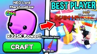 I Crafted STRONGEST LORD MARSHMALLOW PET in Roblox Pull A Sword..