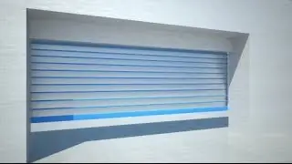 Shutter Roller Blind 3D Animation