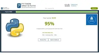 CISCO Python Essential Part 2 Summary Test Answers (PCAP) ||(38/40)✅✅ || PE 2 Summary test Answers