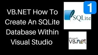 VB.NET - How to create an SQLite database within Visual Studio