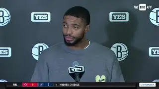 Mikal Bridges after the Nets fall to the Warriors