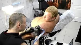 Тату Медведь с медвежатами! Эпический ролик! Юрга TVK Tattoo Club!