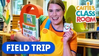 Lets Go To The Library | Caities Classroom Field Trip | Virtual Visit for Kids!