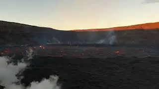 USGS helicopter flight over Kīlauea volcano eruption on January 8, 2023