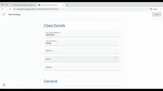 Google Classroom: Required Settings