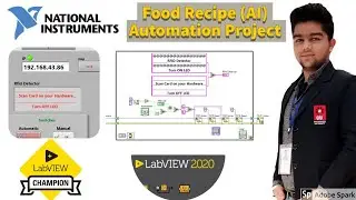 LabVIEW Programming | LabVIEW Project 2:- Food Recipe Automation