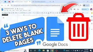 How to Delete a Page in Google Docs | Delete Blank Page in Google Docs