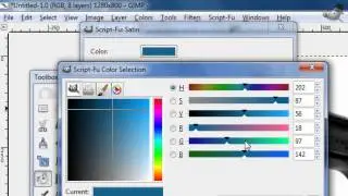 Gun vector effect in GIMP, part 1