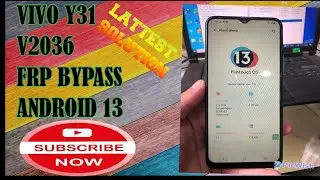 vivo Y31 v2036 frpbypass android13 |All vivo android 13 frp bypass without pc